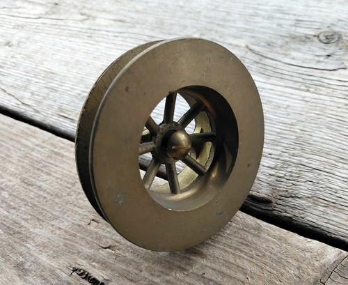 Vintage solid brass plug - solid,