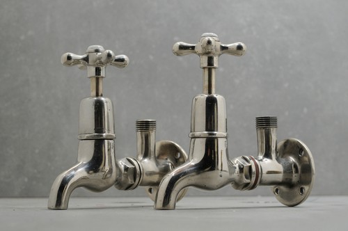 Vintage shanks bib taps - vintage,
