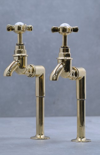Vintage brass bib - , taps