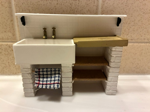 Dollhouse miniature hearth - miniature, &